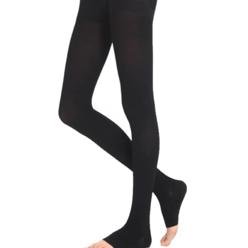 Hulahopke s otvorenim prstom i segmentiranom kompresijom za mršavljenje nogu, oblikovanje trbuha i podizanje stražnjice