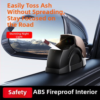 Cenușar auto, tip adeziv universal, model Zh-168, din plastic, dual-use pentru casă și mașină