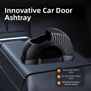 Cenușar auto, tip adeziv universal, model Zh-168, din plastic, dual-use pentru casă și mașină