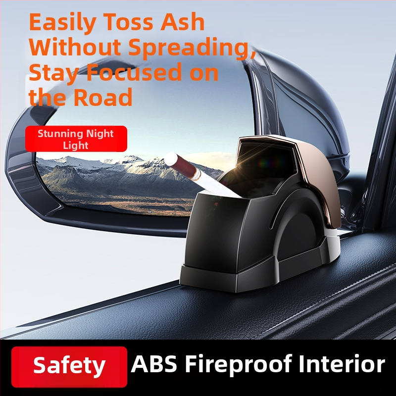 Cenușar auto, tip adeziv universal, model Zh-168, din plastic, dual-use pentru casă și mașină