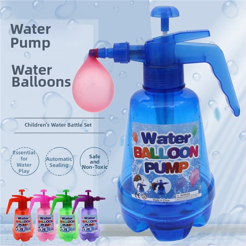 LouisBin Vízipisztolyos Játék – Gyorsan Töltődő Vízibombák, Önsziváró Szelep, Nyomásos Palackos Vízipisztoly