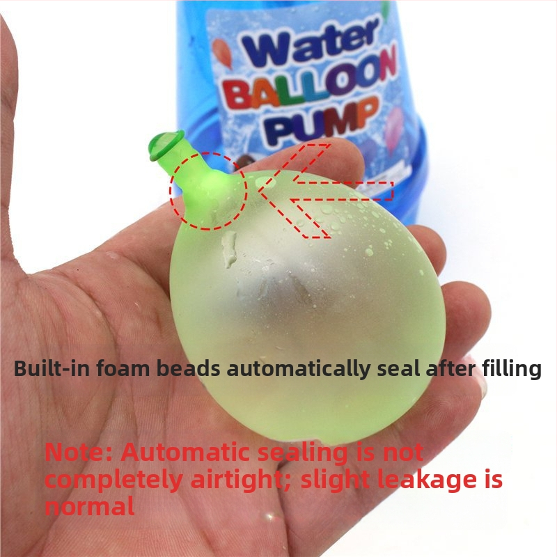 LouisBin Hračky s vodnými balónmi – Rýchle plnenie balónov, Samozatvárací ventil, Pištoľ na vodu s tlakovou fľašou