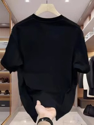 Muška kratka majica s karikaturističkim printom, slobodan kroj, kratki rukavi, okrugli izrez (96%+ pamuk; 220 g; ljeto)