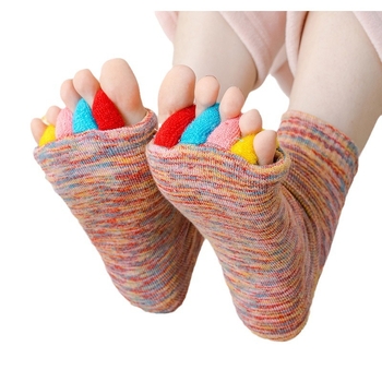 Unisex čarape za prste, srednje dužine, mješavina poliestera i pamuka (80–90% poliester), protuklizne, upijanje vlage, otporne na trenje, japanski stil