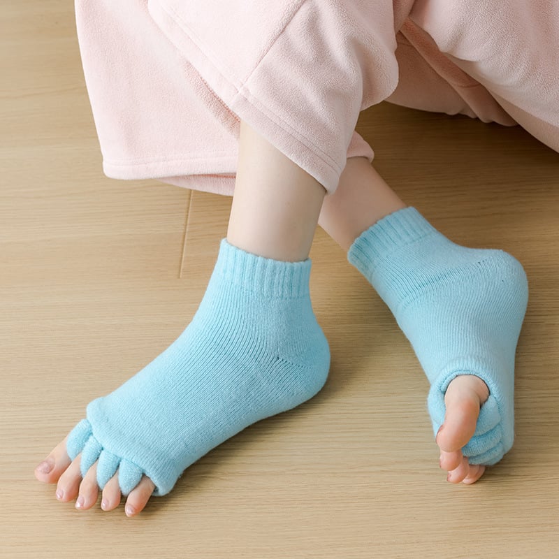 Unisex čarape za prste, srednje dužine, mješavina poliestera i pamuka (80–90% poliester), protuklizne, upijanje vlage, otporne na trenje, japanski stil