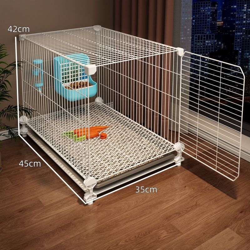 Πλαστικό κλουβί για κουνέλια με τουαλέτα, κατάλληλο για ινδικά χοιρίδια, για εσωτερική χρήση