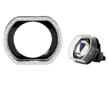 Angel Eye Ring LED dekorativni poklop prednjih svjetala automobila, akril, 12V DC, 5W, Bluetooth upravljanje putem aplikacije, univerzalna kompatibilnost
