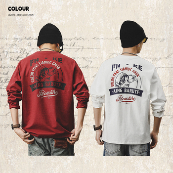 Jereno muška majica s dugim rukavima, opuštenog kroja, okrugli izrez, antibakterijska, combed pamuk 96%+