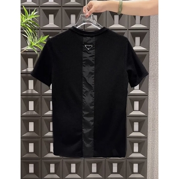 Muška slim-fit majica kratkih rukava s okruglim izrezom - poliester, prozračna