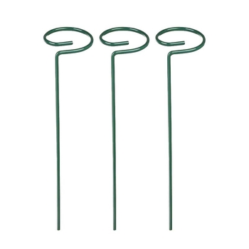 Опора за растения и цветя – метална пръчка с пластмасово покритие, скоба против падане за фиксиране на клонки
