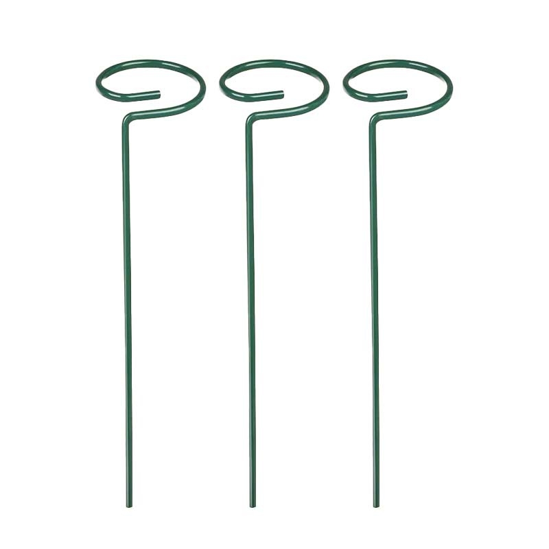 Опора за растения и цветя – метална пръчка с пластмасово покритие, скоба против падане за фиксиране на клонки