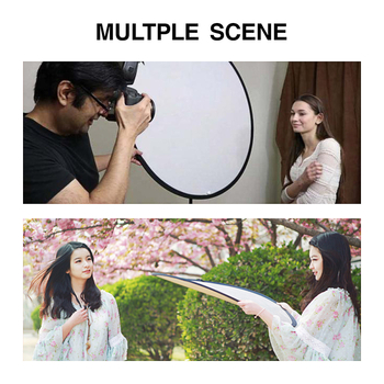 Okrugli panel mekog svjetla, 2-u-1 pozadinski reflektor za fotografiju