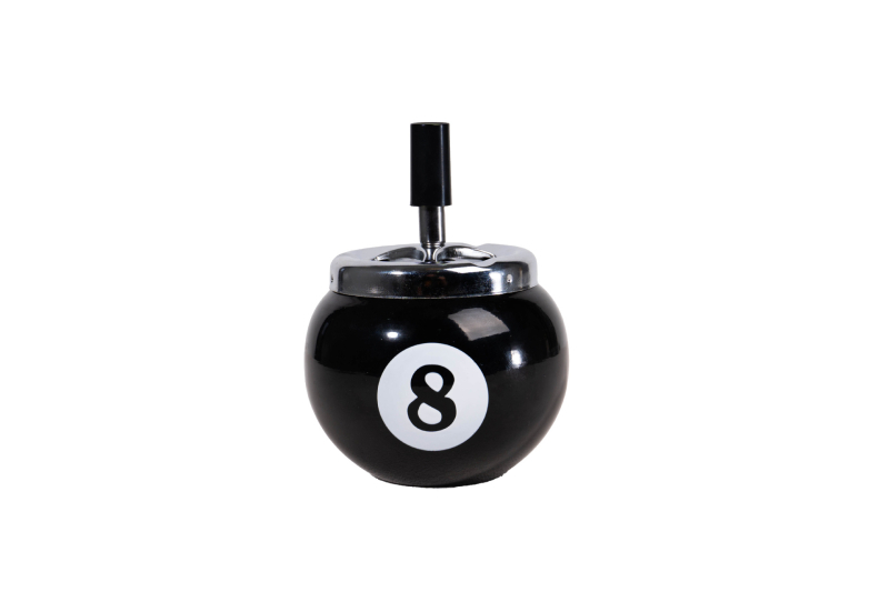 Пепелник с капак, автомобилно монтиран ветроустойчив метален, 6 броя в кутия, печат на лого възможен, модерен минималистичен стил