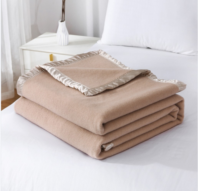 Κασμιρινο μαλλινο κουβέρτα; μονόχρωμο μοτίβο; ύφασμα: μαλλί; συρρίκνωση: 2-5%; σταθερότητα χρωμάτων: 3-4.