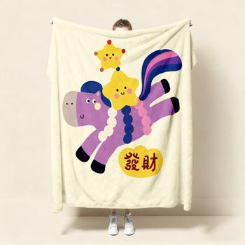 Κουβέρτα φλανελ με σχέδιο κινουμένων σχεδίων, κατάλληλη για όλες τις εποχές, ελαφριά, βάρος κάτω από 300 g