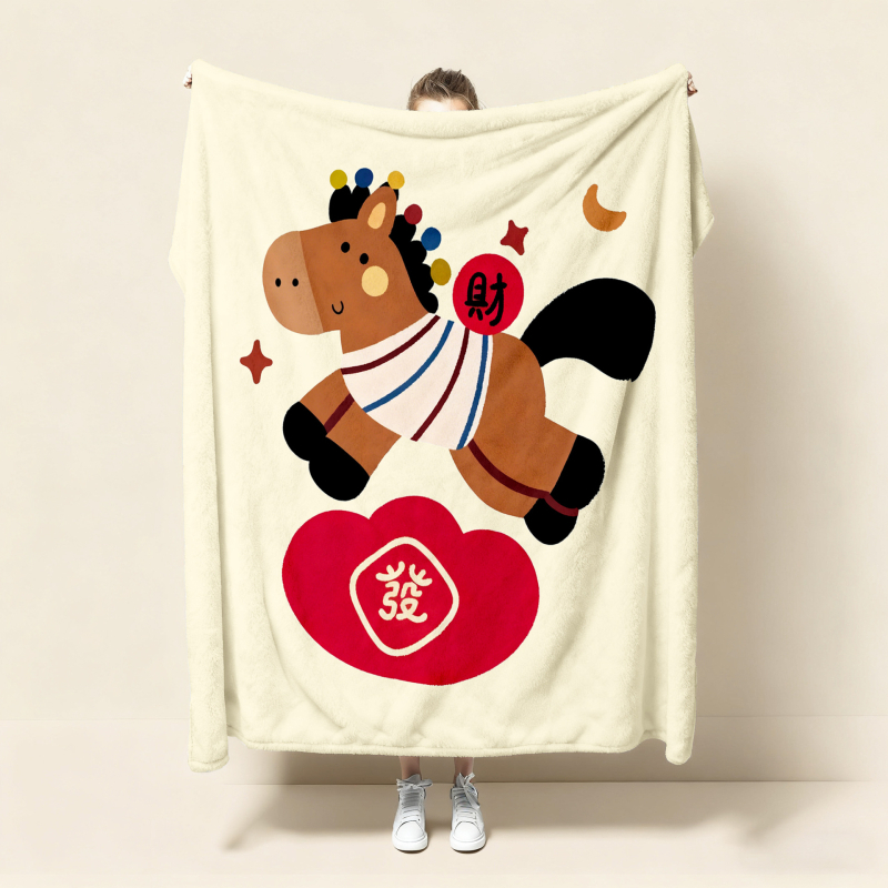 Κουβέρτα φλανελ με σχέδιο κινουμένων σχεδίων, κατάλληλη για όλες τις εποχές, ελαφριά, βάρος κάτω από 300 g