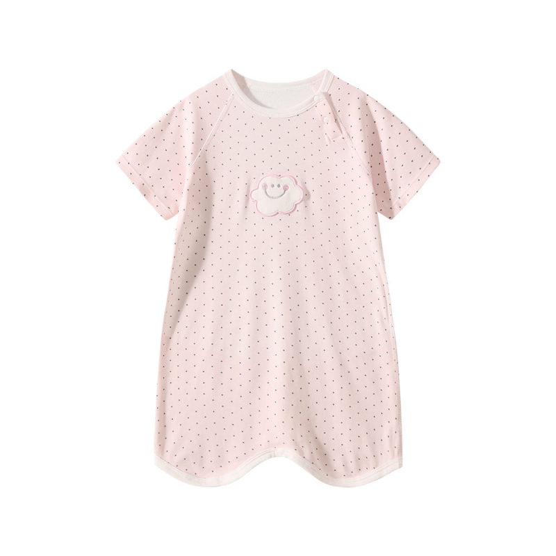 Dječja spavaća vreća za bebe, 100% pamuk, kratki rukavi, odvojene noge, duljina 80 cm