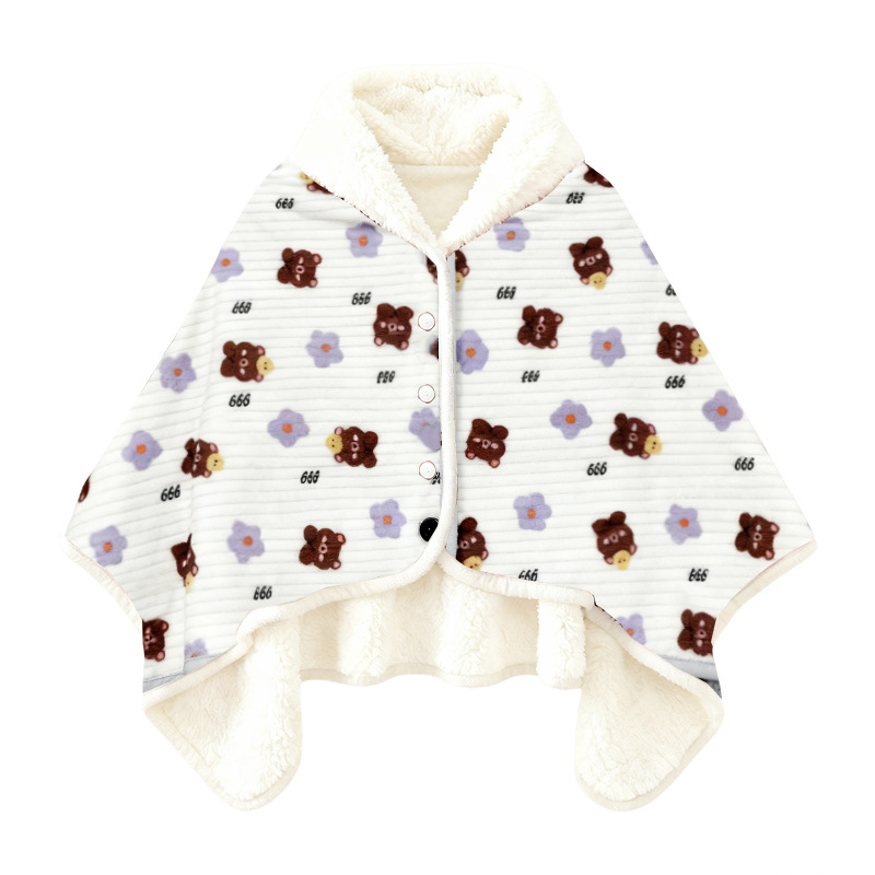 Κουβέρτα φλανέλα με σχέδιο κινουμένων σχεδίων, πολυεστέρας, 300–500 γρ, τεσσάρων εποχών, μοντέρνος μινιμαλισμός