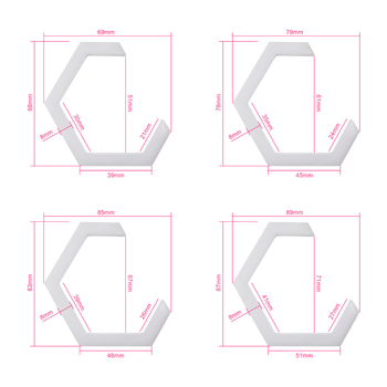 Inel LED Angel Eyes cu margine hexagonal pentru autovehicule, 2 LED-uri, 9–30V, PC+LED, potrivit pentru autoturisme, camioane și vehicule electrice