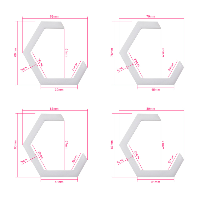 Inel LED Angel Eyes cu margine hexagonal pentru autovehicule, 2 LED-uri, 9–30V, PC+LED, potrivit pentru autoturisme, camioane și vehicule electrice