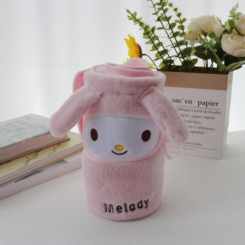 Κουβέρτα με Μαξιλάρι Καρτούν – 120 g coral fleece, σχέδιο κινούμενων σχεδίων, άνοιξη–φθινόπωρο, φορητό για ύπνο/ταξίδι/αυτοκίνητο