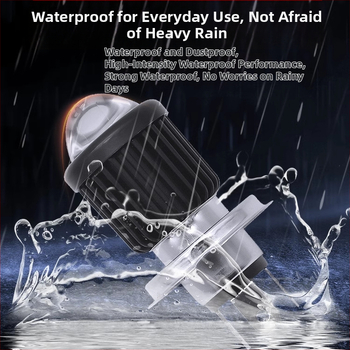 LED προβολέας για ηλεκτρικό τρίκυκλο – διπλός σφιγκτήρας, υψηλή και χαμηλή δέσμη, 5000 lm, 12 V, IP21