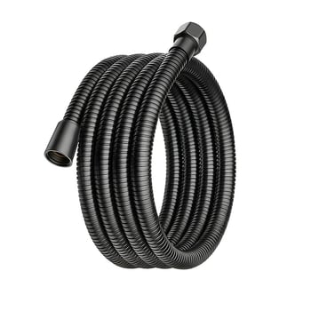 Rozsdamentes acél zuhanycső, falra szerelhető, sárgaréz csatlakozó, max. 80°C, névleges nyomás 1 MPa