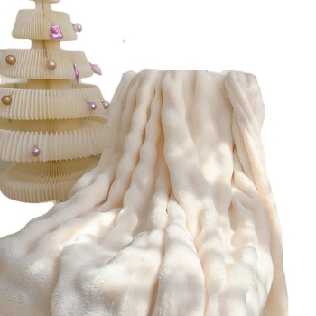 Κουβέρτα ανάπαυσης — χνουδωτή γούνα κουνελιού, κοραλλί φλίς, πολυεστέρας, 1000–1500 g, με δυνατότητα προσαρμογής