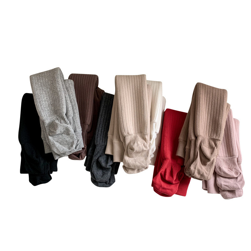 Dječje tajice za zimu s fleece podstavom, crvene boje, jednobojne, za djevojčice