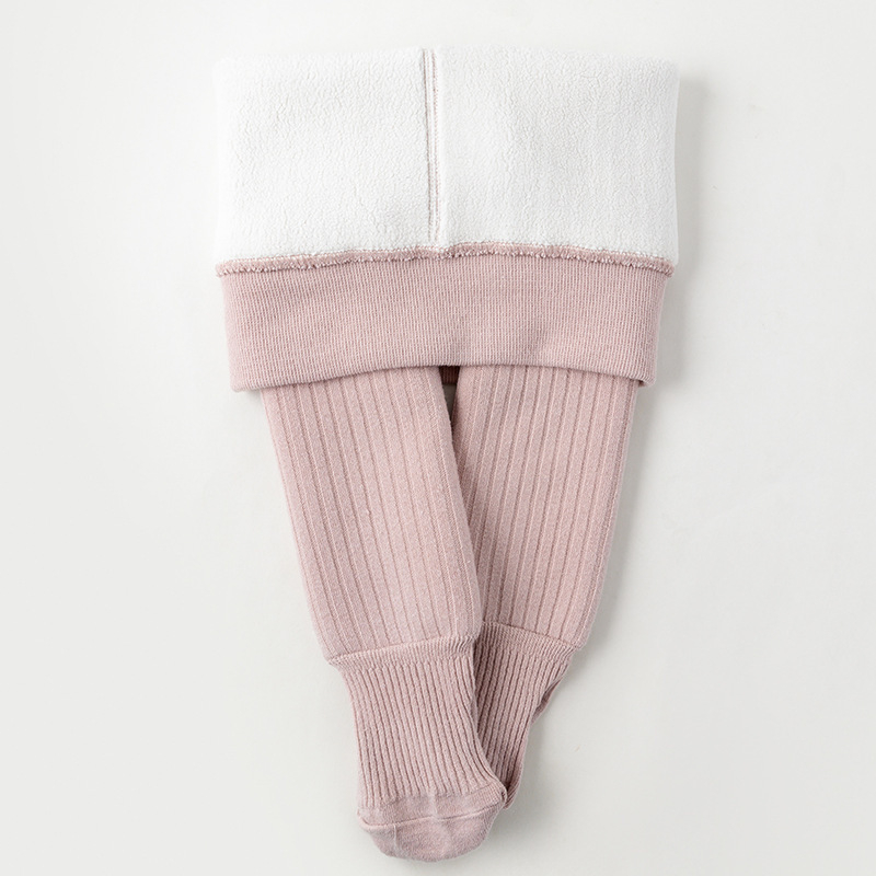 Dječje tajice za zimu s fleece podstavom, crvene boje, jednobojne, za djevojčice