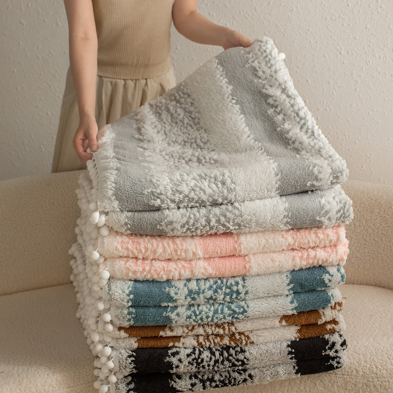 Κουβέρτα σε ιαπωνικό στυλ από μαλλί-κασμίρ, για τον χειμώνα, ύφασμα πολυεστέρα, βάρος 200 g