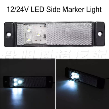 Kamionska LED bočna svjetiljka, 3 LED, 10-30V, 6000K, TG-B-015