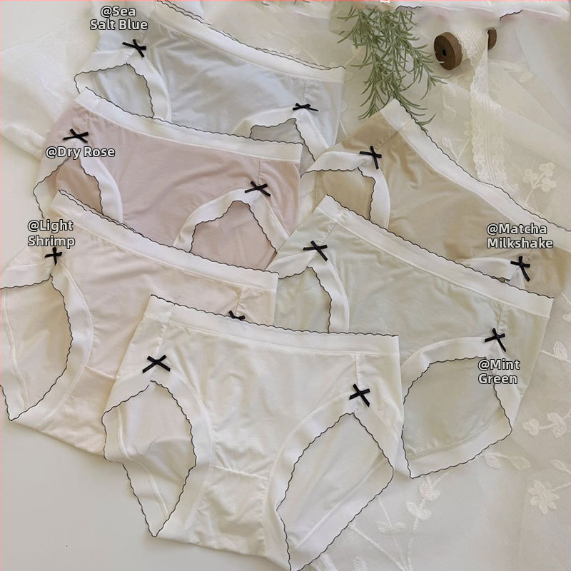 Ultra tanke ženske gaćice od modalnog materijala s podizanjem zadnjice, antibakterijske, pletene, detalj mašnice