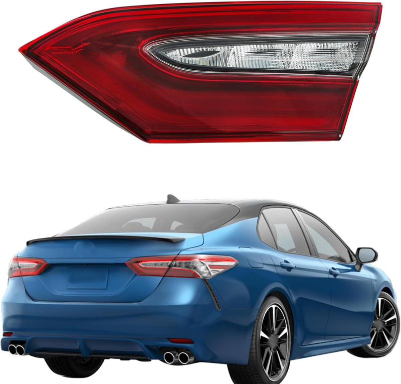 Toyota Camry 2021-2024 US verzióhoz hátsó lámpa készlet – belső és külső lámpák SE/LE/XSE/XLE kivitelek, modellek 81150-06G30/81110-06G30, 24V, 55W, PC ház