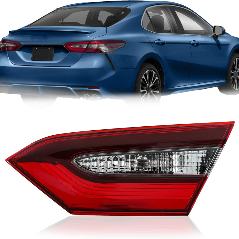Toyota Camry 2021-2024 US verzióhoz hátsó lámpa készlet – belső és külső lámpák SE/LE/XSE/XLE kivitelek, modellek 81150-06G30/81110-06G30, 24V, 55W, PC ház