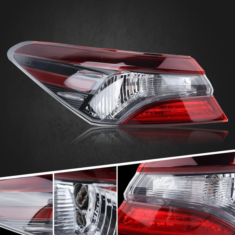 Toyota Camry 2021-2024 US verzióhoz hátsó lámpa készlet – belső és külső lámpák SE/LE/XSE/XLE kivitelek, modellek 81150-06G30/81110-06G30, 24V, 55W, PC ház