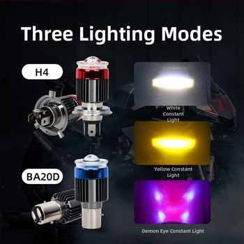 LED προβολέας μοτοσικλέτας, περίβλημα από αεροπορικό αλουμίνιο, 12V, LED πηγή φωτός, συγκεντρωτικός φακός, προστασία IP64