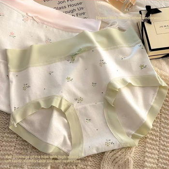 Γυναικείο βαμβακερό εσώρουχο με αντιβακτηριακή προστασία, μεσαία μέση, ανύψωση γλουτών, διαπνοή και γρήγορο στέγνωμα, 90–95% βαμβάκι.