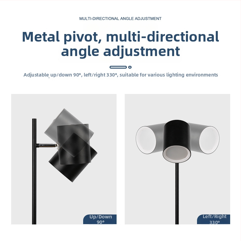 LED stojací lampa s dotykovým spínačom, moderný minimalistický dizajn, ZX011, 40 SMD2835 LED, pokrytie 5–10 m²