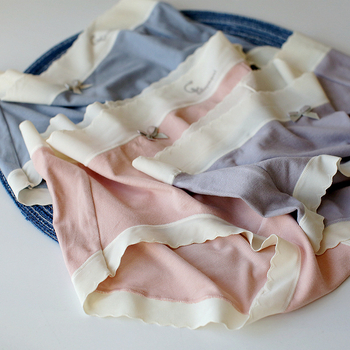 Γυναικείες εσώρουχες με διαπνοή, μεσαίας μέσης, φιόγκο από βισκόζη, επένδυση καβάλου από βαμβάκι