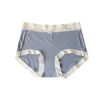 Γυναικείες εσώρουχες με διαπνοή, μεσαίας μέσης, φιόγκο από βισκόζη, επένδυση καβάλου από βαμβάκι