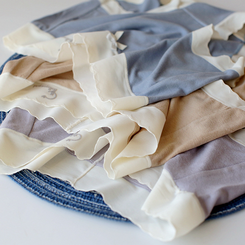 Γυναικείες εσώρουχες με διαπνοή, μεσαίας μέσης, φιόγκο από βισκόζη, επένδυση καβάλου από βαμβάκι