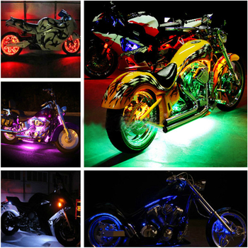 Svjetlo šasije motocikla — PVC, 12V, 15W, 0,3A, Univerzalna kompatibilnost