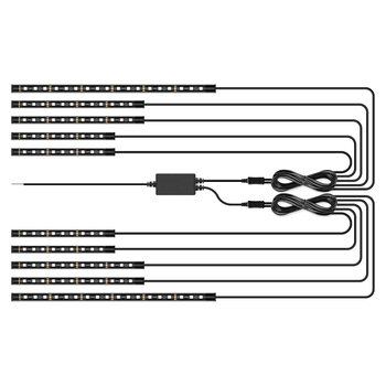 Svjetlo šasije motocikla — PVC, 12V, 15W, 0,3A, Univerzalna kompatibilnost