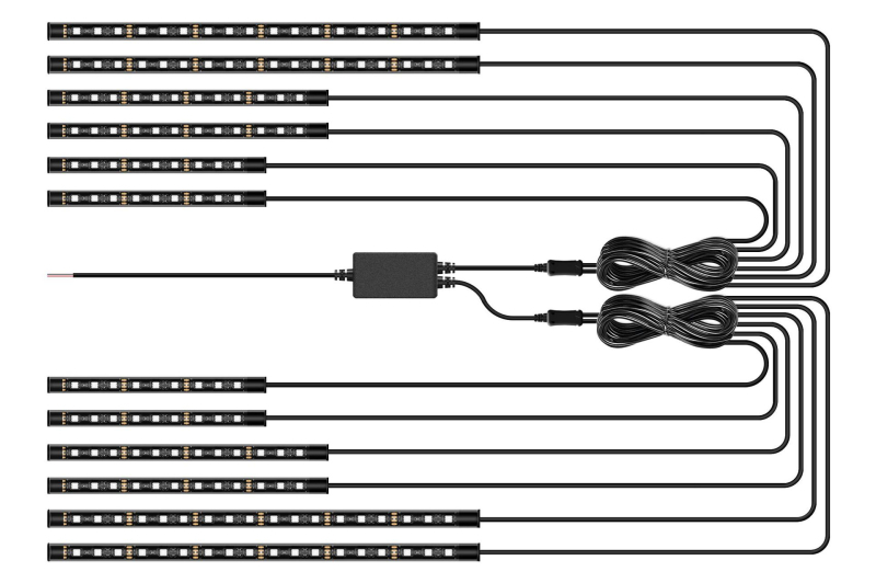 Svjetlo šasije motocikla — PVC, 12V, 15W, 0,3A, Univerzalna kompatibilnost