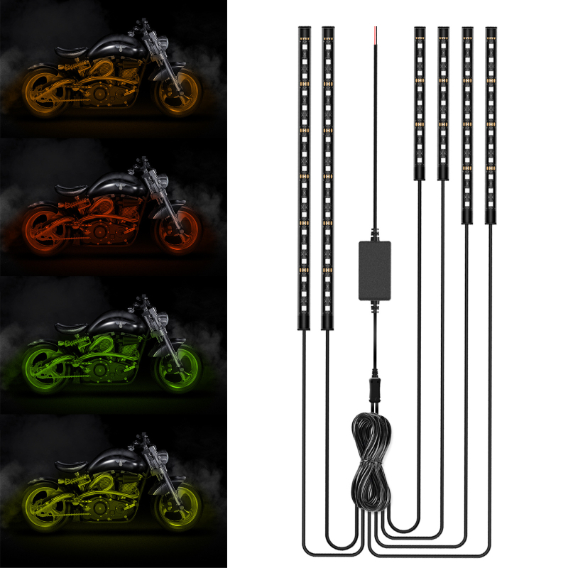 Svjetlo šasije motocikla — PVC, 12V, 15W, 0,3A, Univerzalna kompatibilnost
