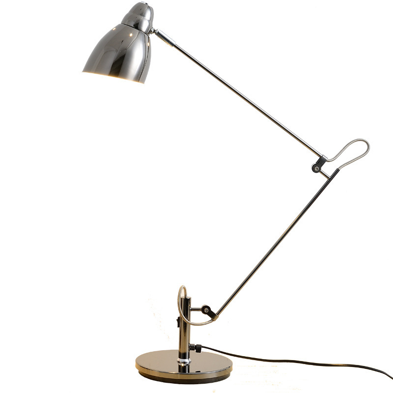 LED stolna lampa s dugim ramenom i sklopnim dizajnom – zaštita očiju, uredska, moderni minimalistički stil, model WL-9869, 111–240V, metalni abažur, gumbasti prekidač