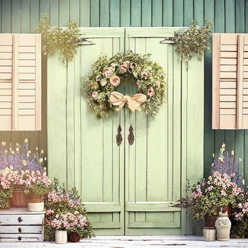 Háttérvászon termékfotózáshoz – Húsvéti nyuszi banner, vinyl fotóvászon, Youge, 340 g