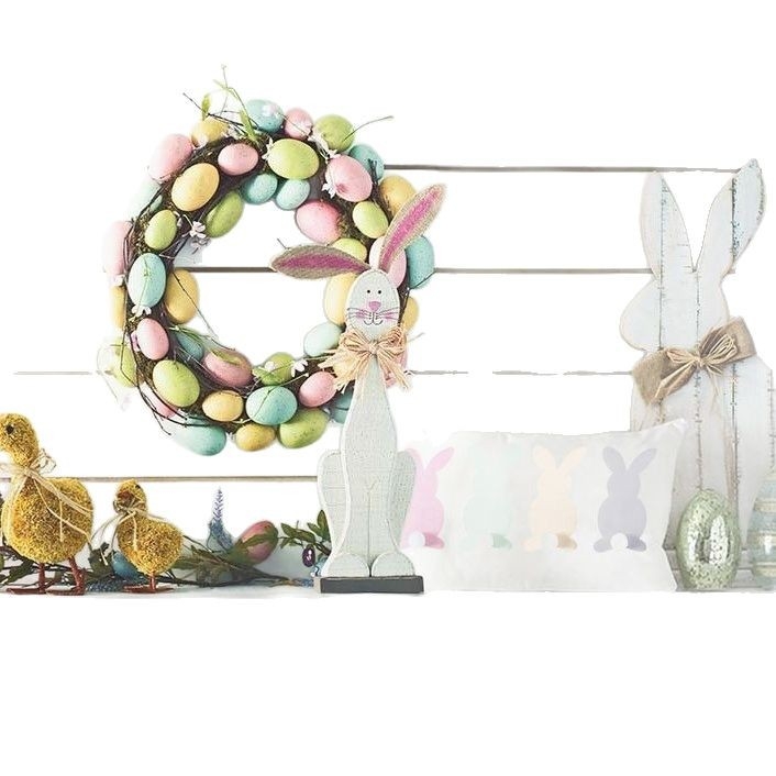 Háttérvászon termékfotózáshoz – Húsvéti nyuszi banner, vinyl fotóvászon, Youge, 340 g