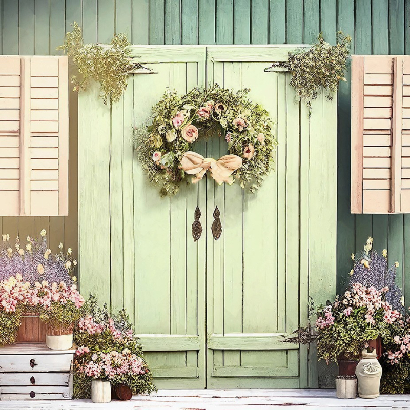 Háttérvászon termékfotózáshoz – Húsvéti nyuszi banner, vinyl fotóvászon, Youge, 340 g